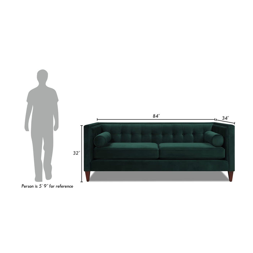 Dark Navy Blue Performance Velvet Tufted Sofa K416700