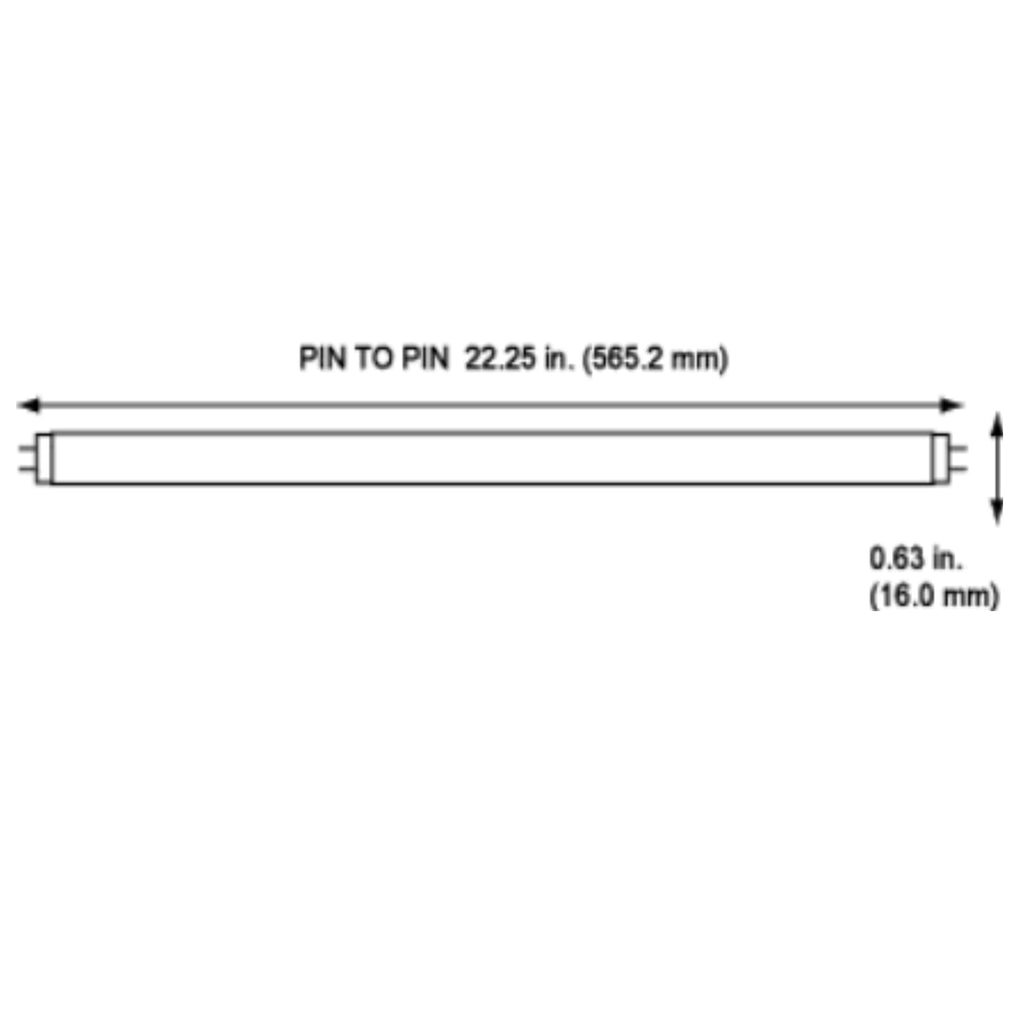 24 Inch 24W 6500K T5 Fluorescent Bulb G5 Bipin Base Pack of 40 F887