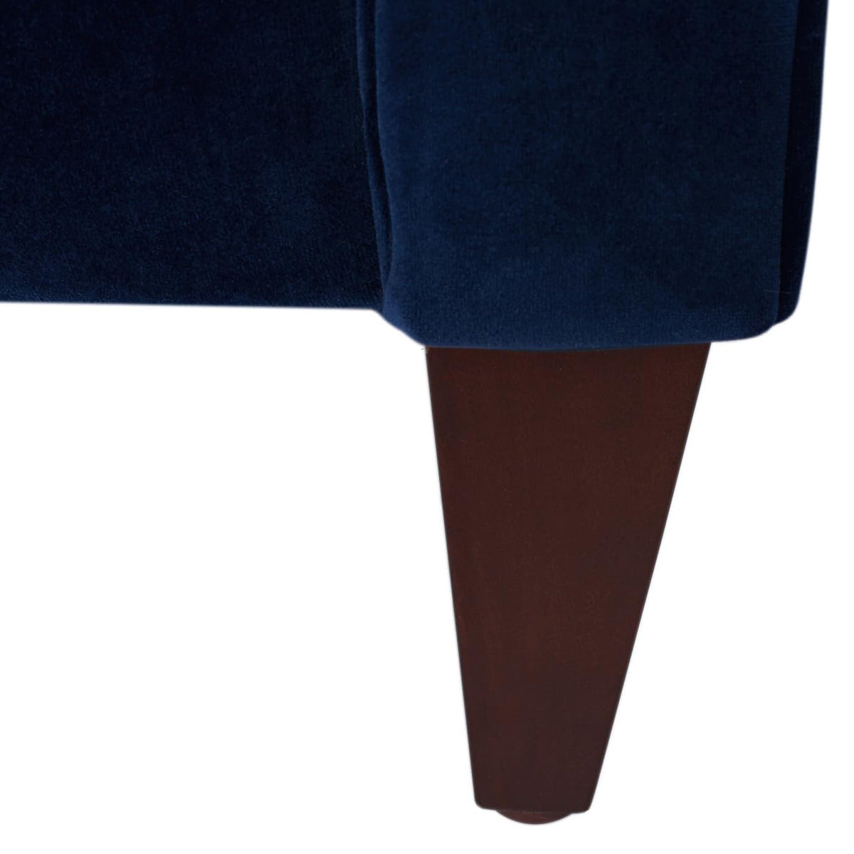 84" Navy Blue Velvet Tufted Sofa K483172