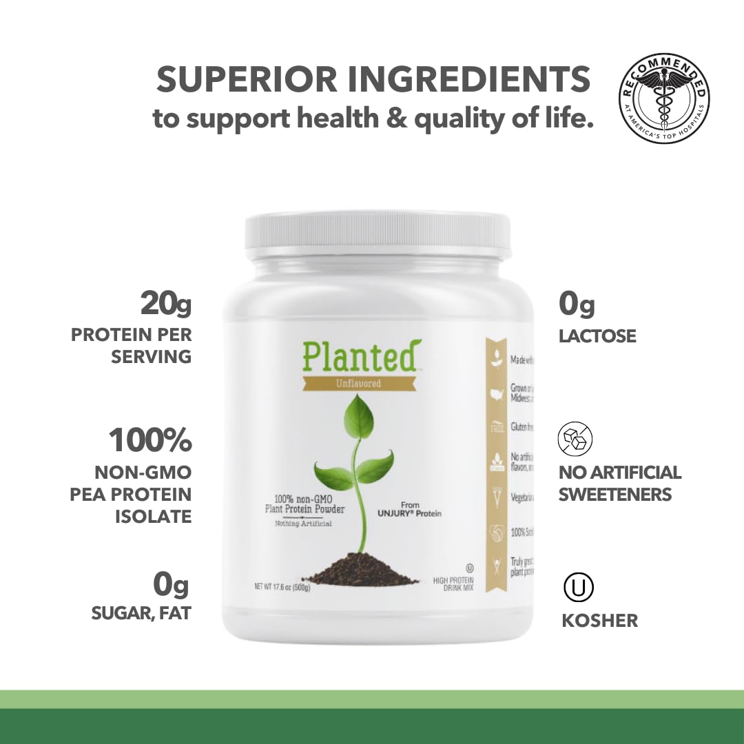Vegan Unflavored Protein Powder 20 Servings Q57706