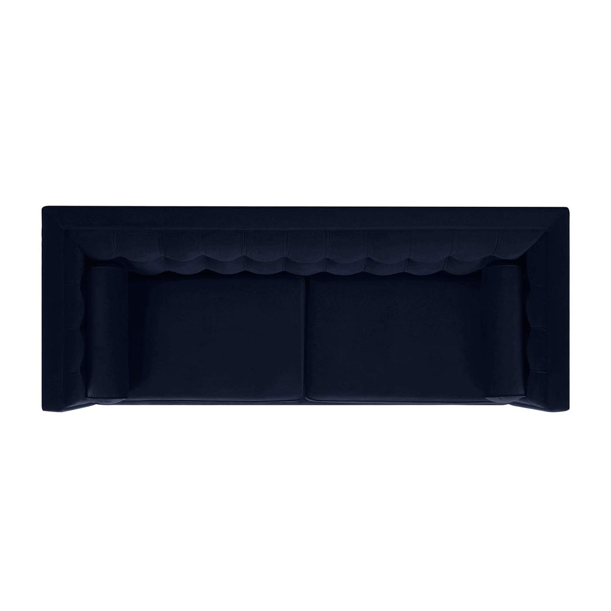 Dark Navy Blue Performance Velvet Tufted Sofa J39500