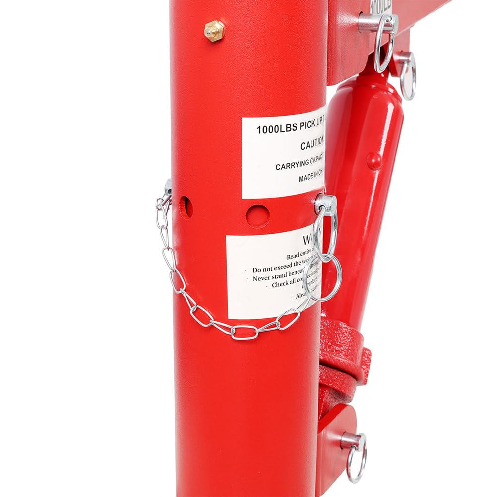 1000 lb Hydraulic Pickup Truck Crane Hoist O3846