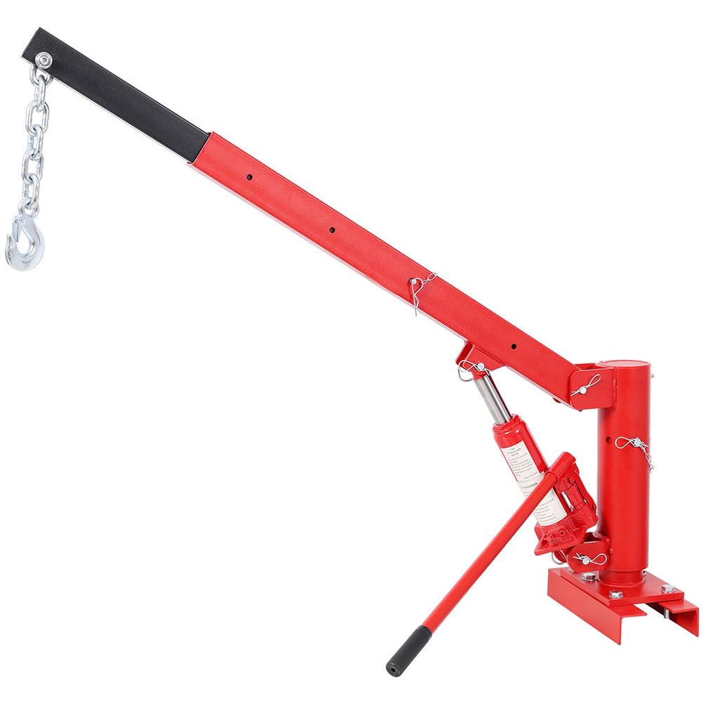 1000 lb Hydraulic Pickup Truck Crane Hoist O3846