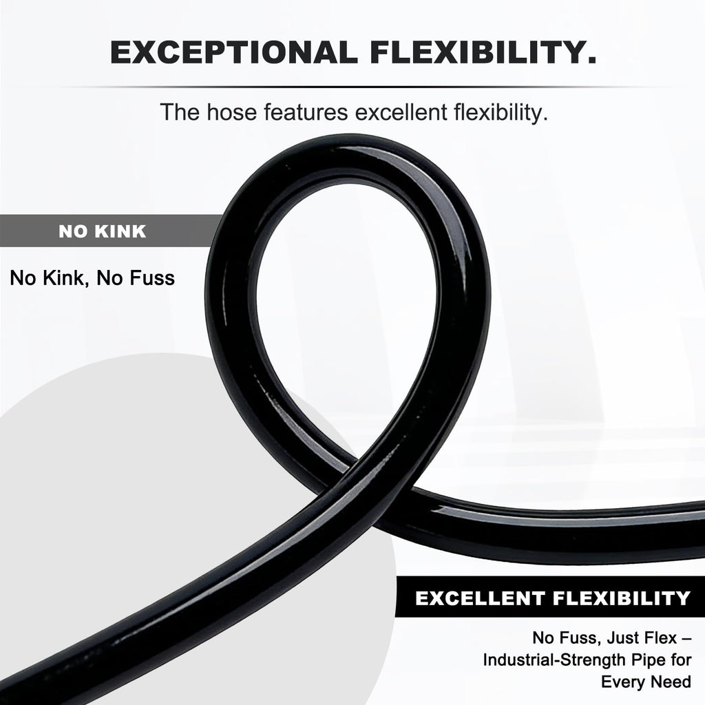 3/4 Inch ID x 100ft PVC Hose with 4 Stainless Steel Hose Clamps C379244