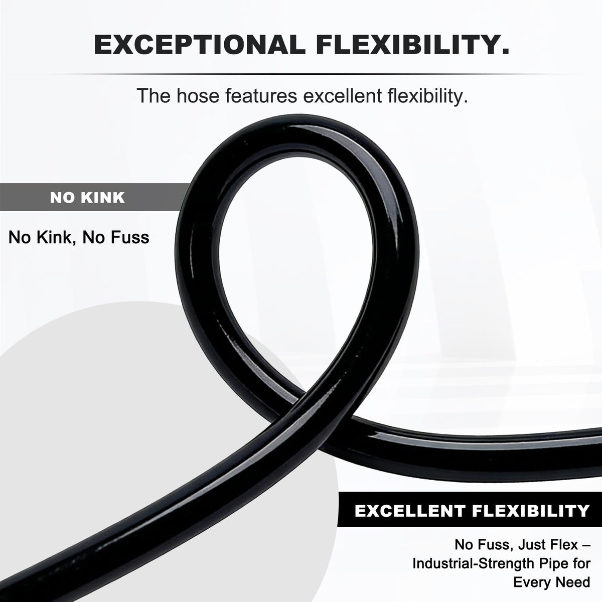 3/4 Inch ID x 100ft PVC Hose with 4 Stainless Steel Hose Clamps C379244