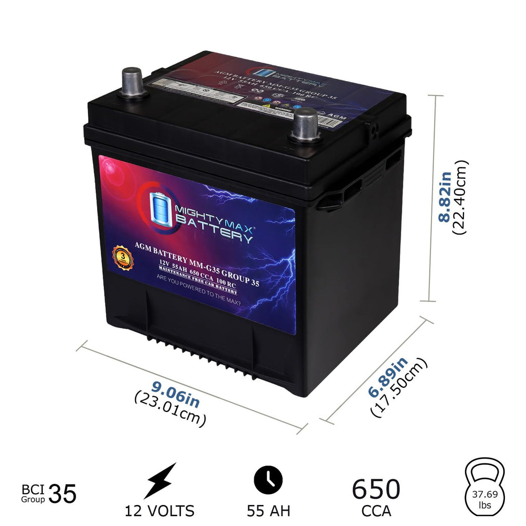 12V 55Ah AGM Replacement Battery E484