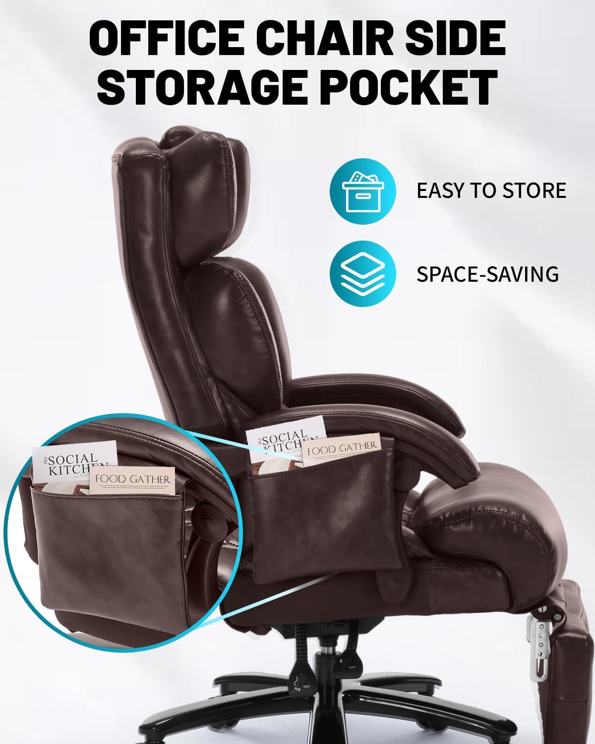 Massage Office Chair with Foot Rest A61138