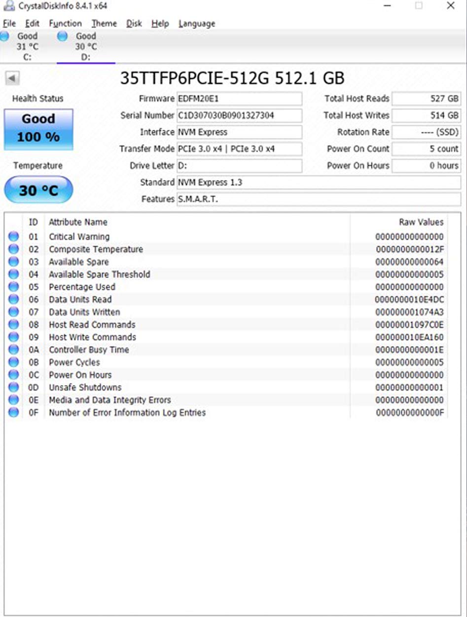 512GB NVMe PCIe M.2 2280 Internal SSD V168780