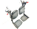 Wheelchair Elevating Leg Rest with Padded Leg Pads and Rotatable Adjustable Footrests T4679