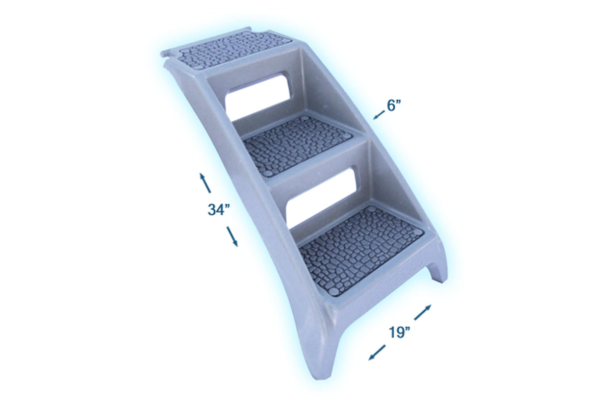 Elevated Pet Bathing Large Teal with Steps R415857