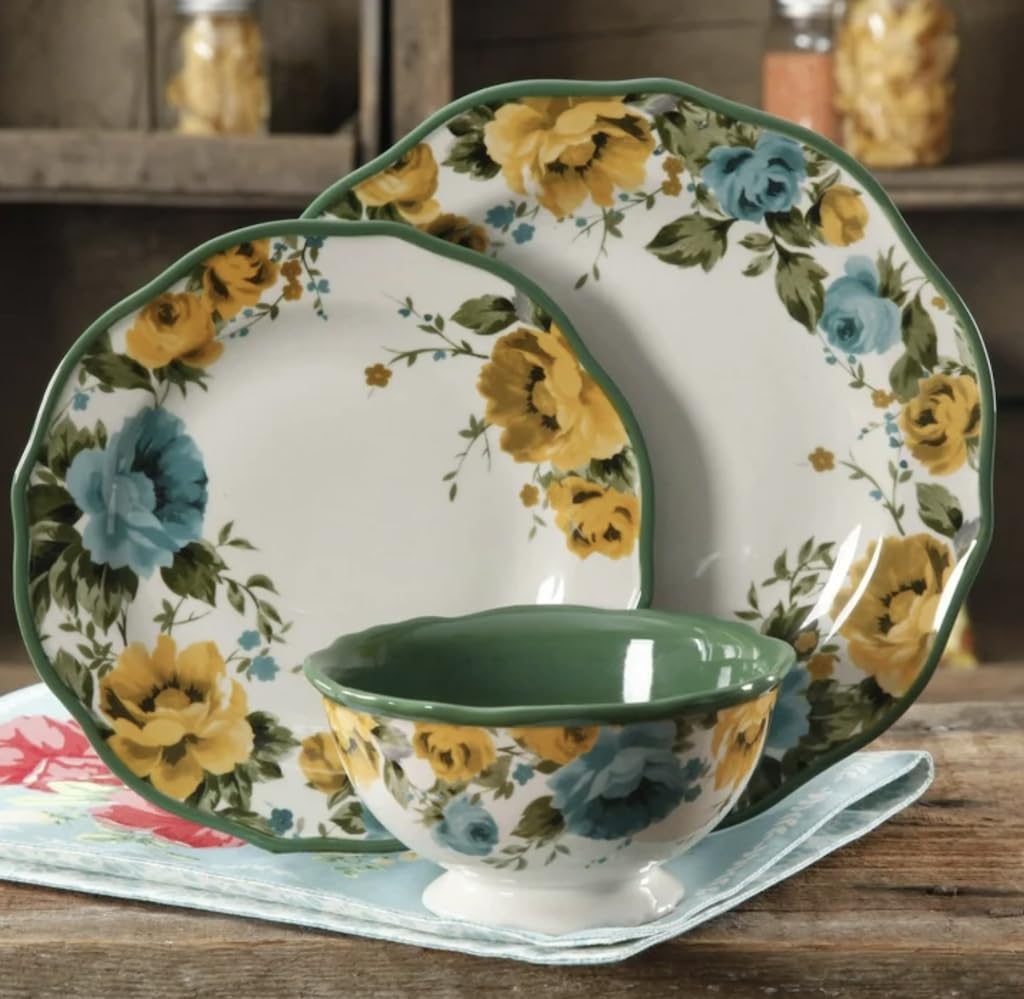 12-Piece Floral Ceramic Dinnerware Set O6019