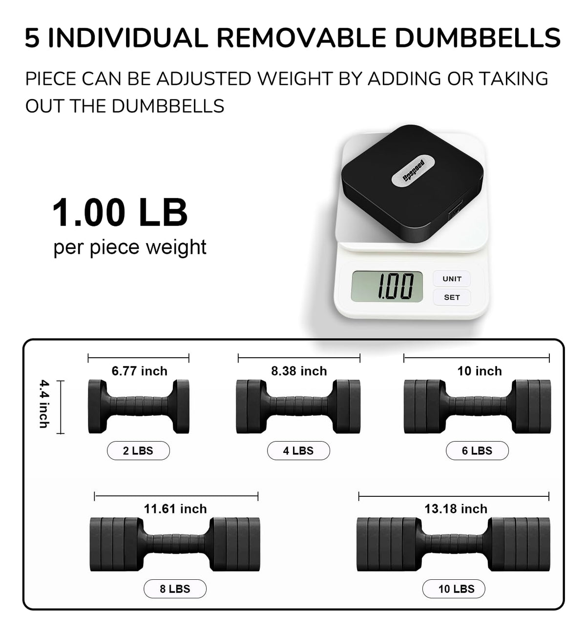 Adjustable Dumbbell Set 10 lb E261501