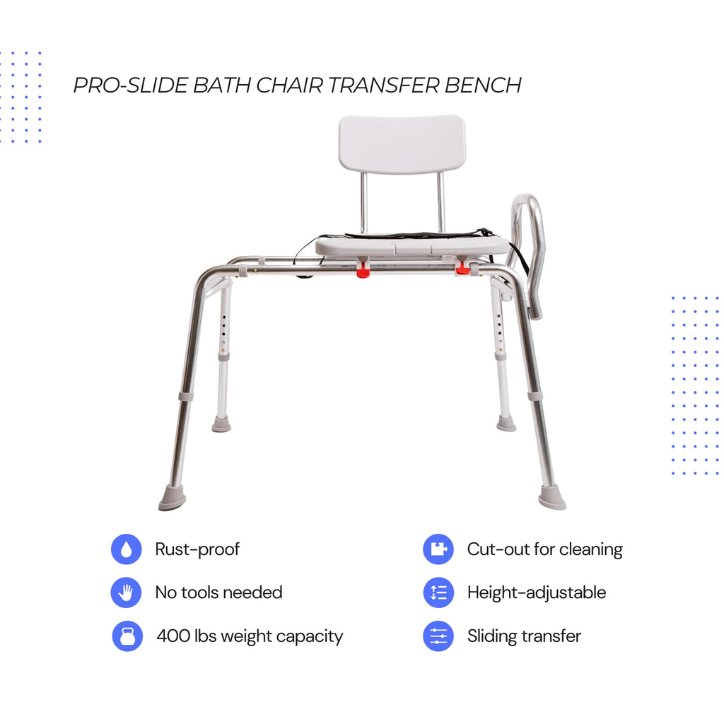 Height Adjustable Shower Chair & Tub Transfer Bench Z51949