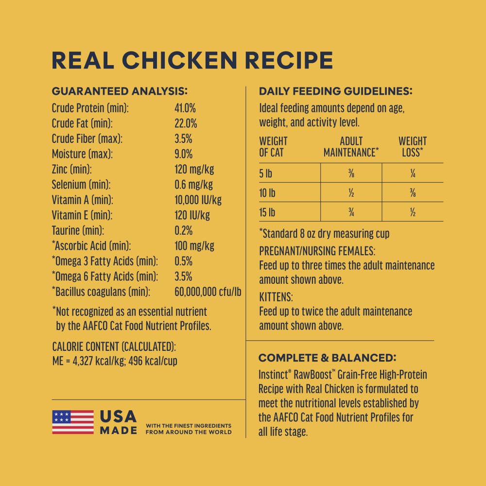 Dry Cat Food with Freeze Dried Chicken 10 lb Bag Q88109