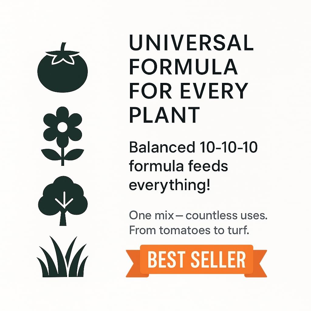 10-10-10 All Purpose Liquid Plant Food Fertilizer Concentrate 8 OZ P710