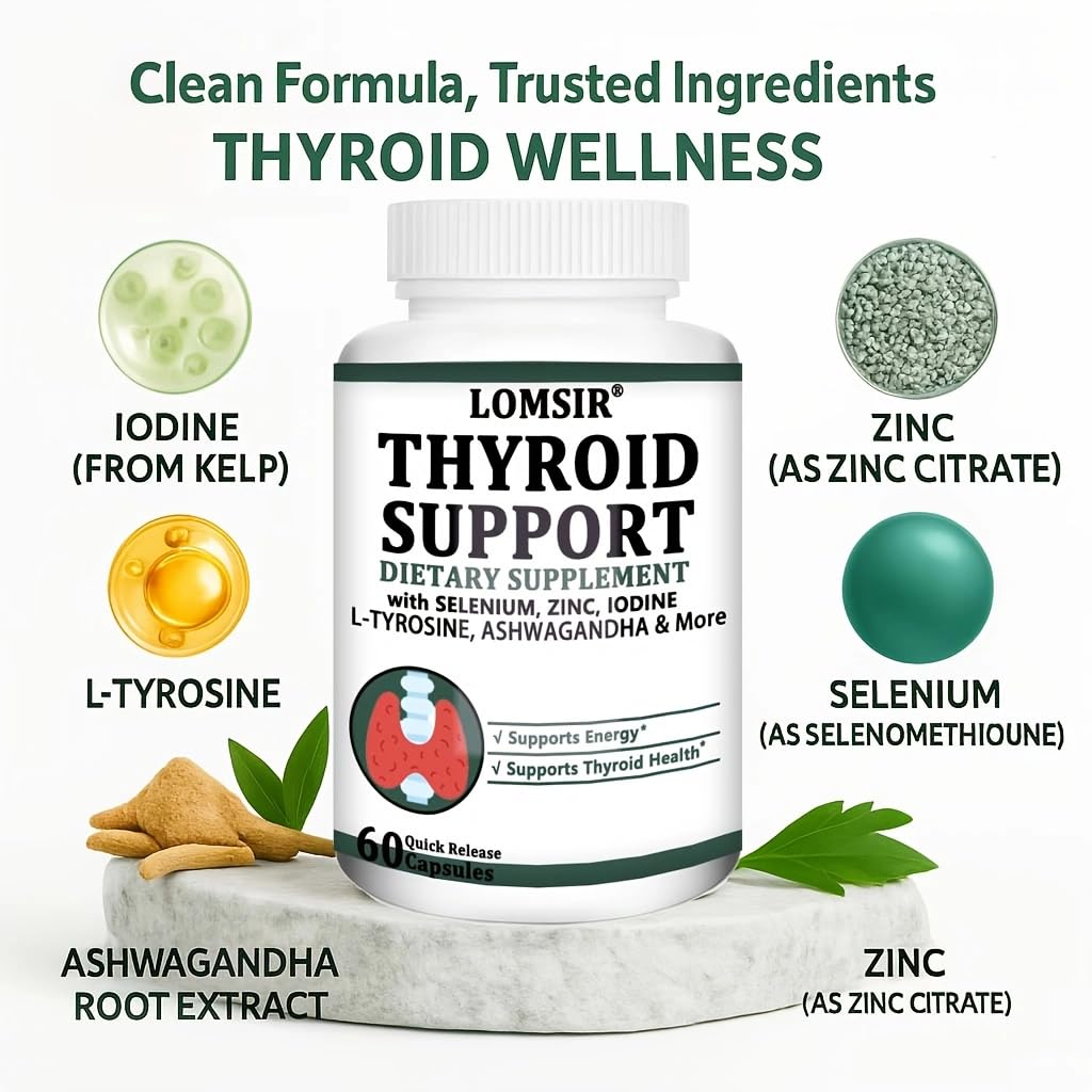 Selenium Iodine L-Tyrosine Ashwagandha 60 Capsules M587390