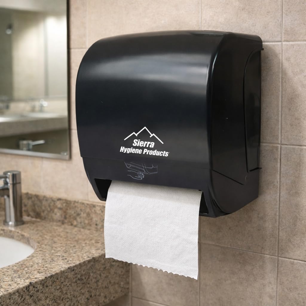 White 1-Ply Hardwound Paper Towels, 6 Rolls K37934
