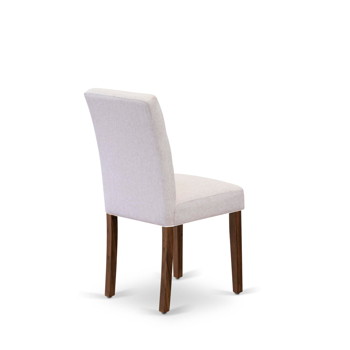 5 Piece Mid Century Dining Table Set with 4 Beige Fabric Chairs B91489