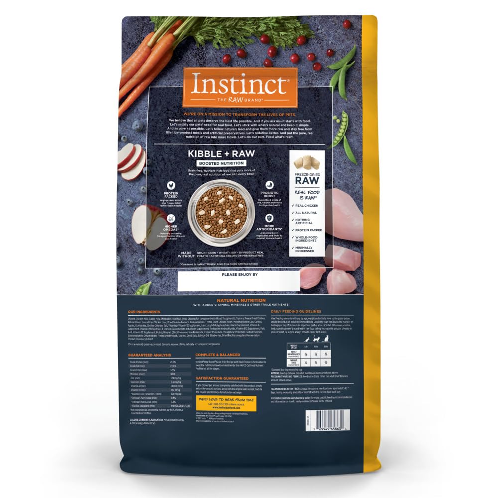 Dry Cat Food with Freeze Dried Chicken 10 lb Bag Q88109