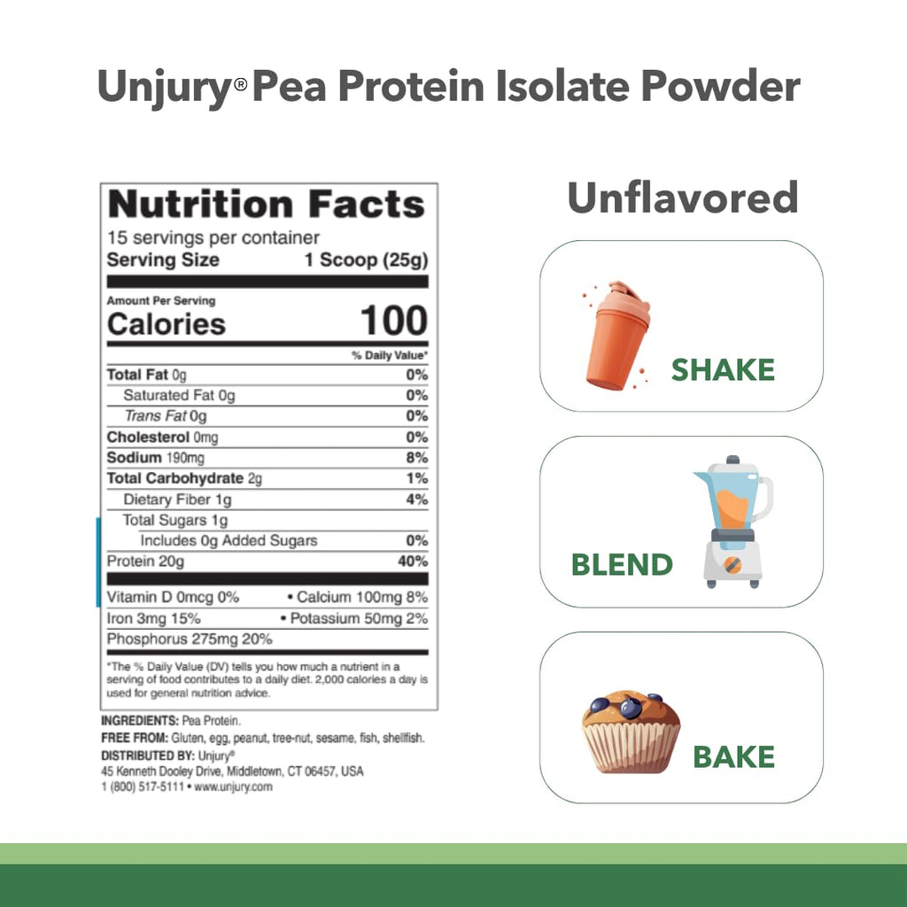 Vegan Unflavored Protein Powder 20 Servings Q57706