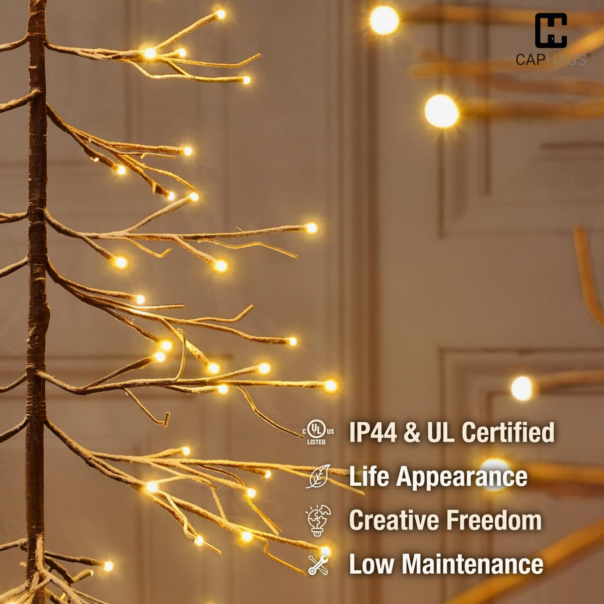 8 Ft Pre-Lit Twinkling Christmas Tree with Lights C7074