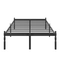 Queen Size Black Metal Bed Frame with Storage F23708