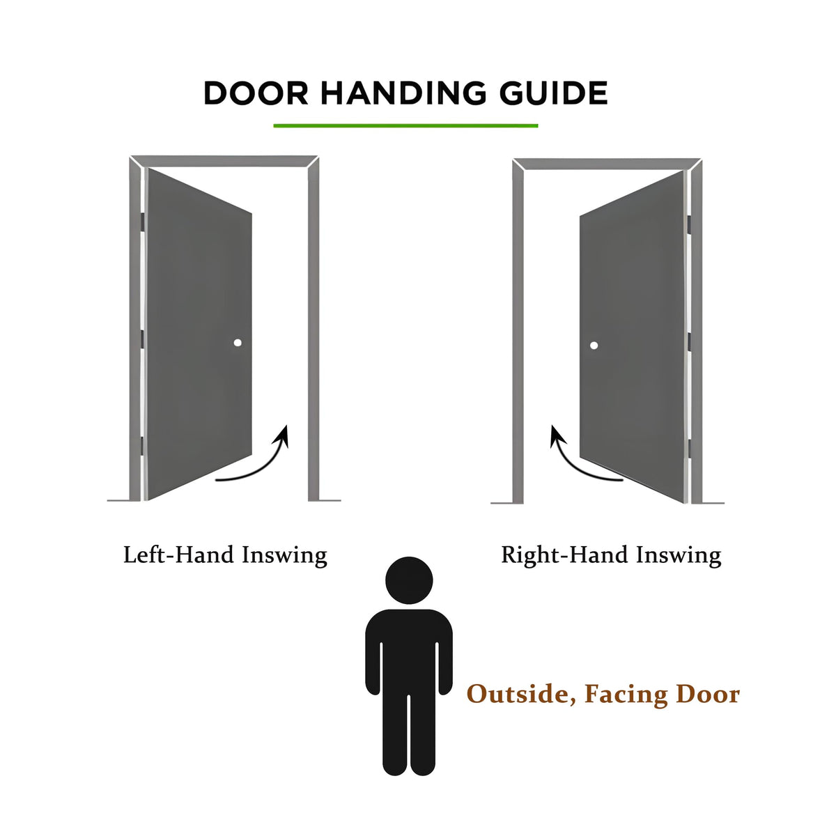 36 x 80 Black Fiberglass Entry Door V4987