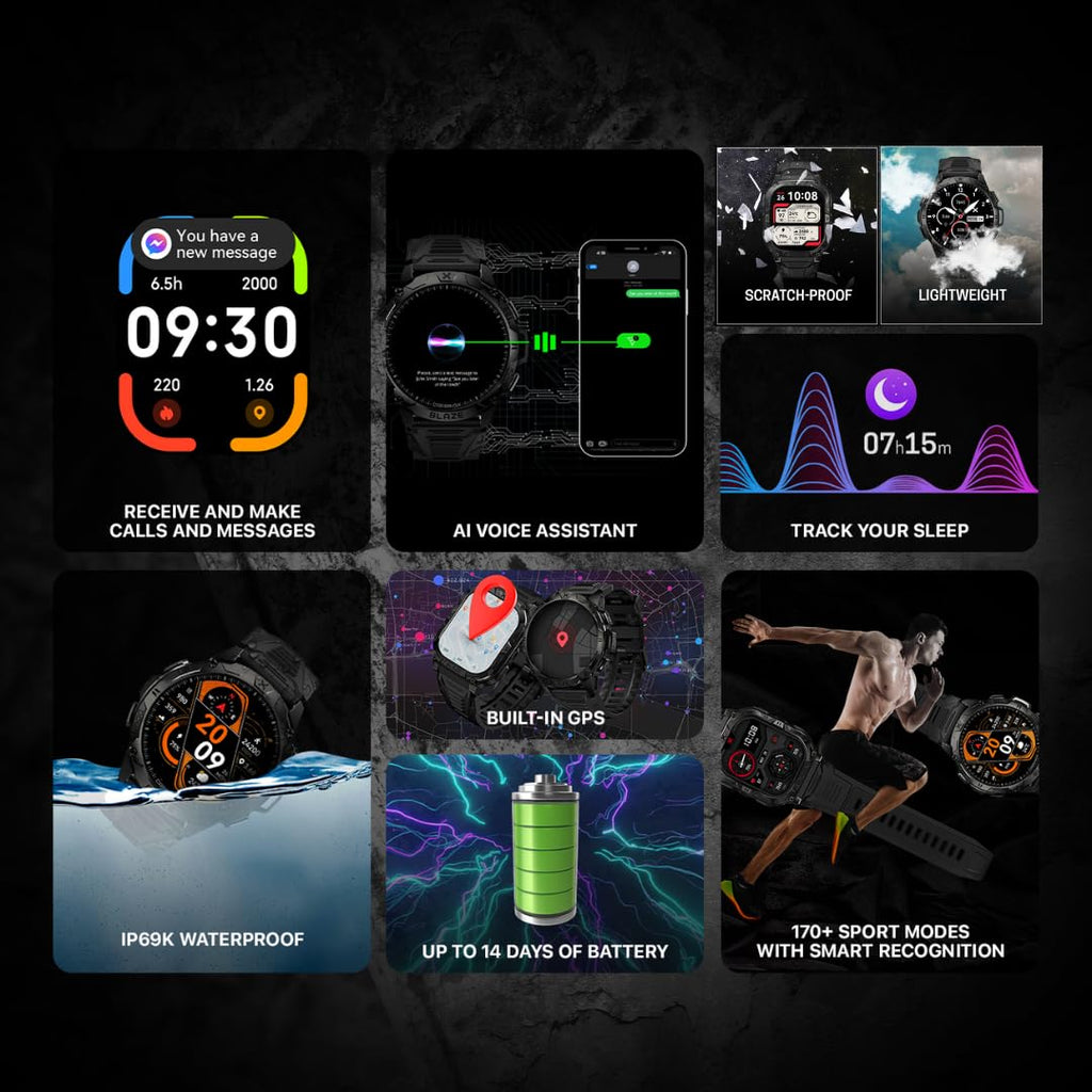 Rugged Smart Watch with GPS V72540