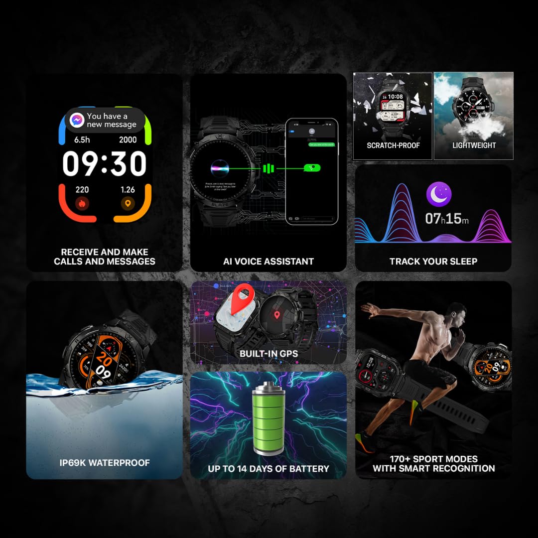 Rugged Smart Watch with GPS V72540