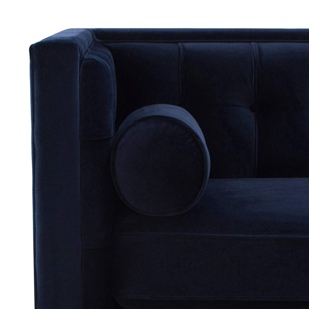 Dark Navy Blue Performance Velvet Tufted Sofa K416700