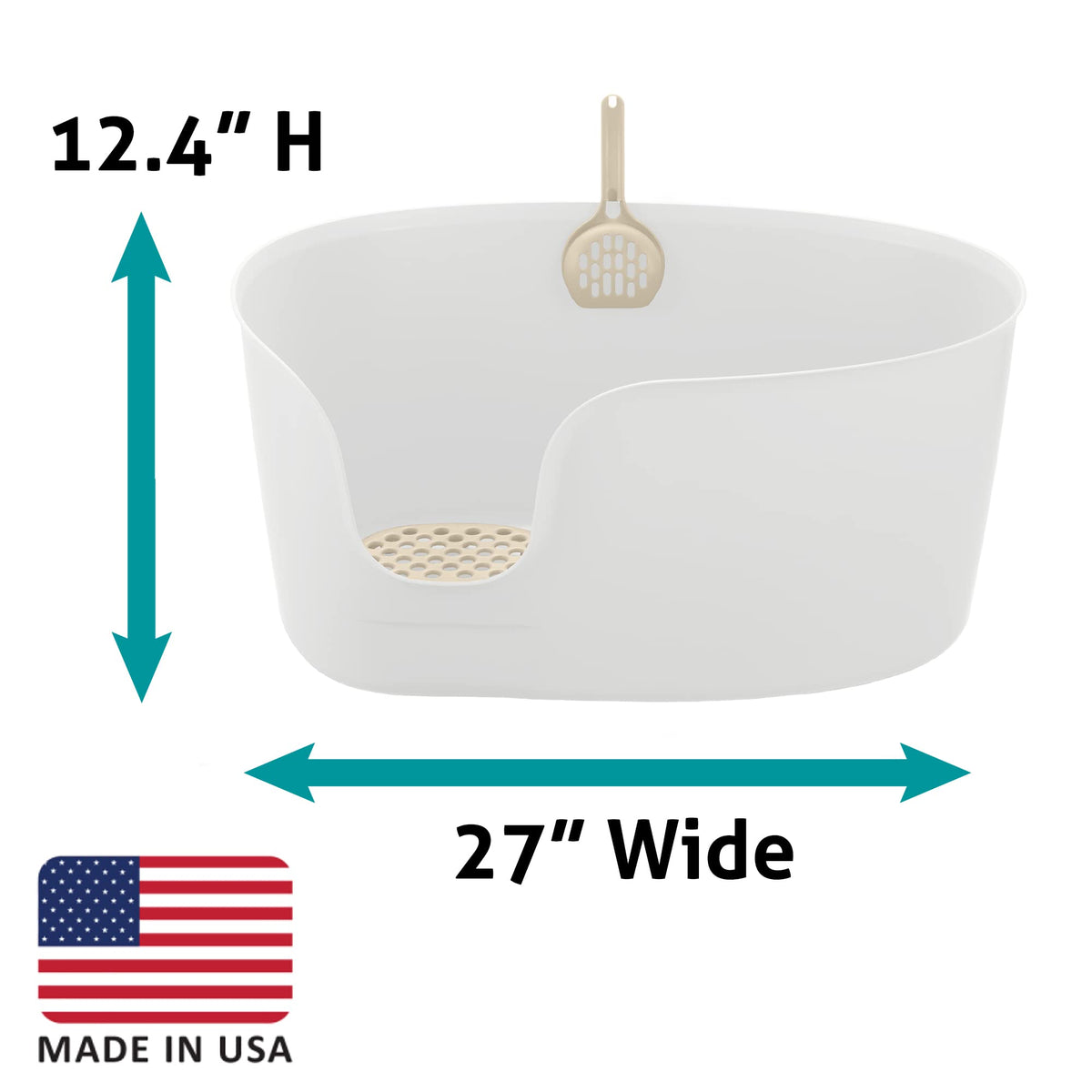 High Wall Cat Litter Box XL White K5255