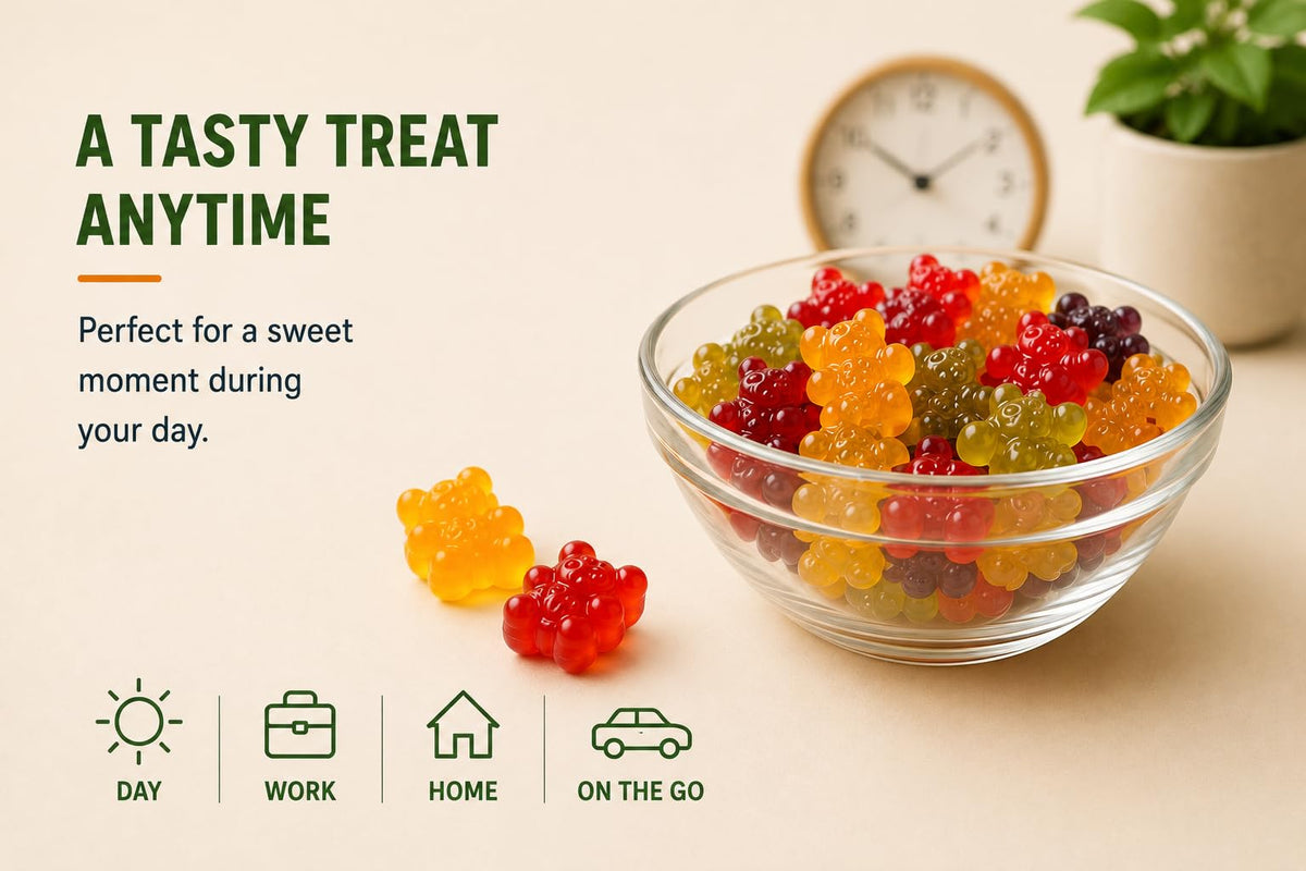 Sugar Free Vegan Hemp Gummies, 60 Count Y262