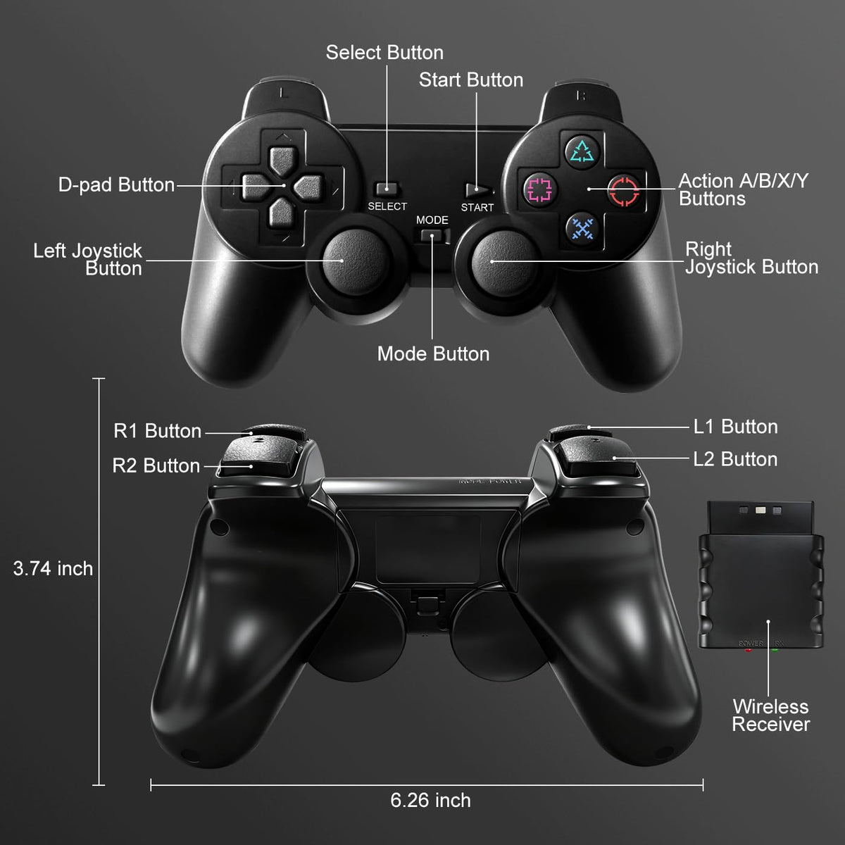 2 Pack 2.4GHz Wireless Controller S946