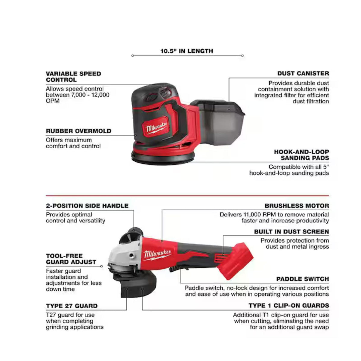 18V Cordless Power Tool Combo Kit, 8-Tool Set, 3 Batteries C2614