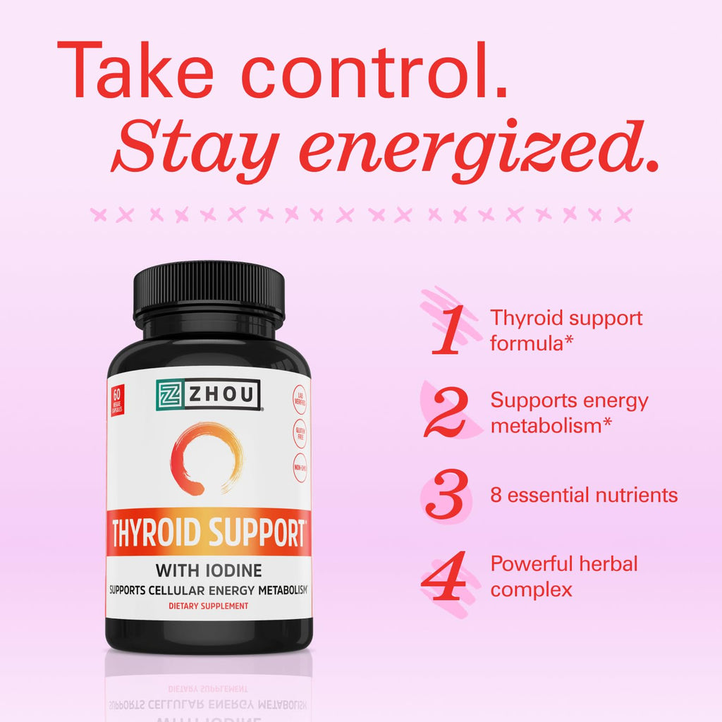 Thyroid Support Supplement 60 Veggie Capsules I5185