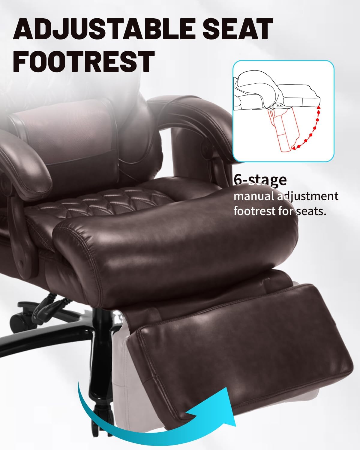 Massage Office Chair with Foot Rest A61138