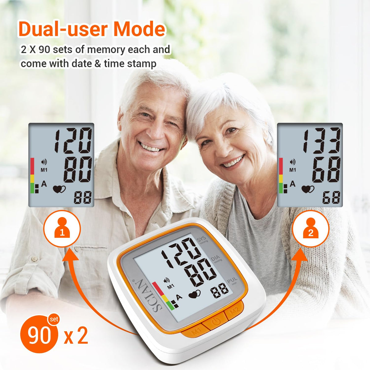 Automatic Wrist Blood Pressure Monitor with Voice Broadcast J827256