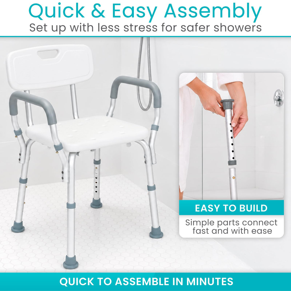 Shower Chair with Arms & Back G923961