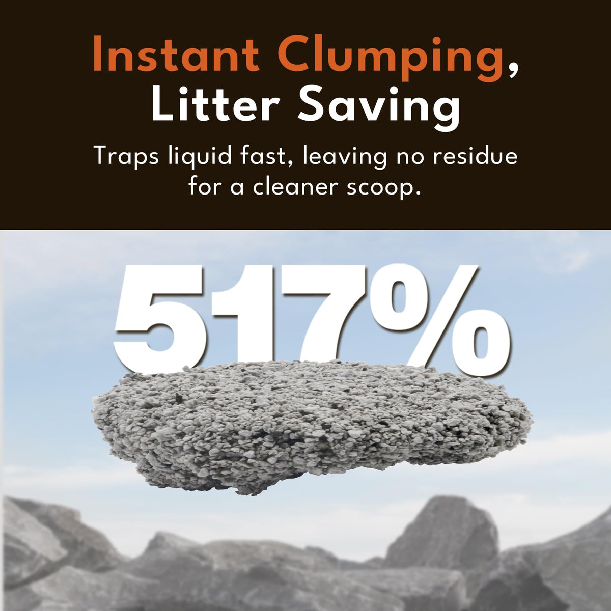 Natural Clay Clumping Cat Litter 24lbs A594