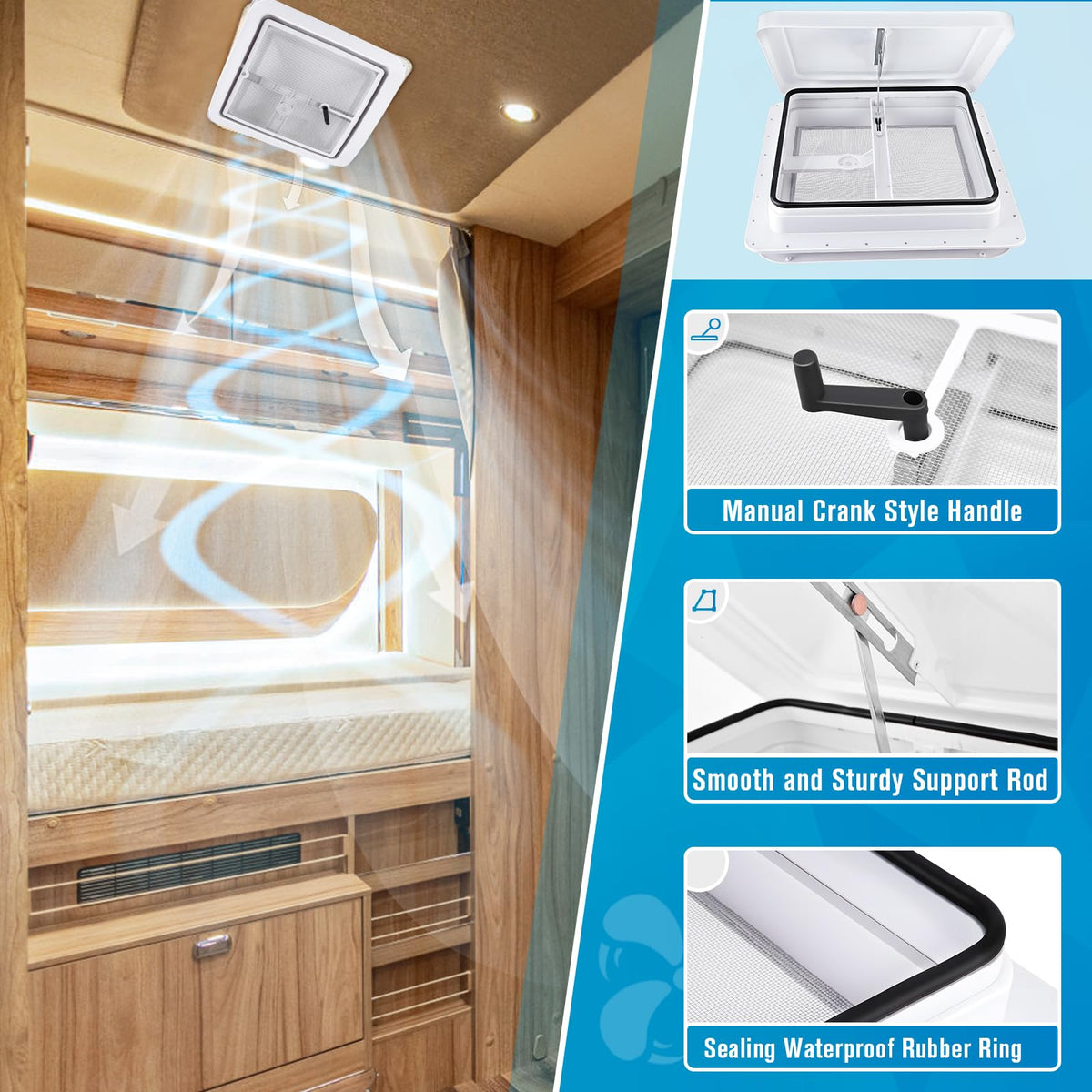 14x14 RV Roof Vent Z36295