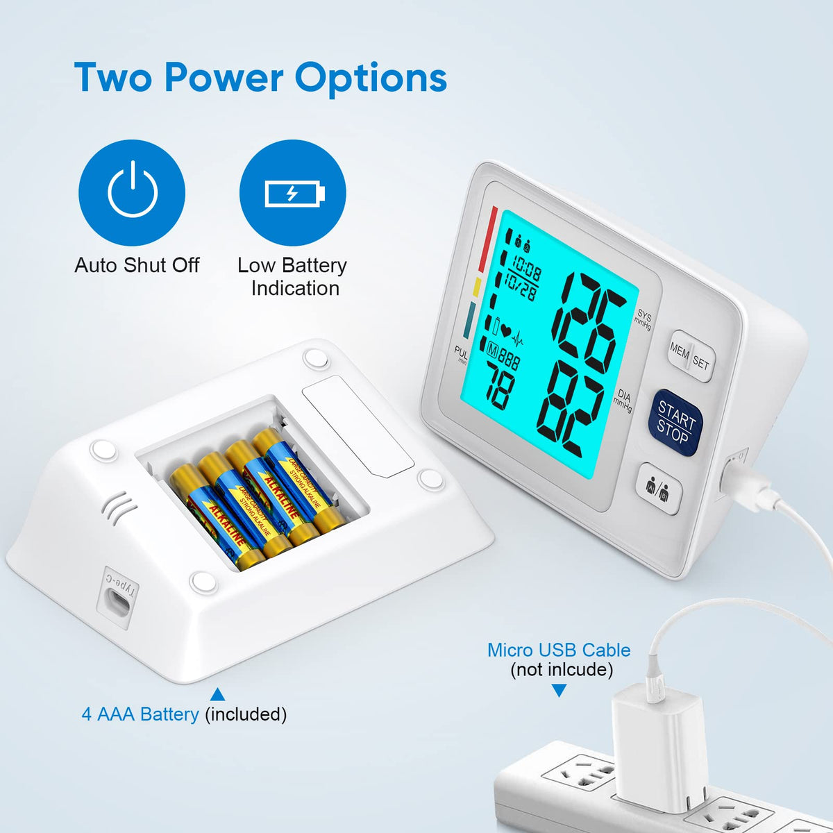 Blood Pressure Monitor with Dual Cuffs J47002
