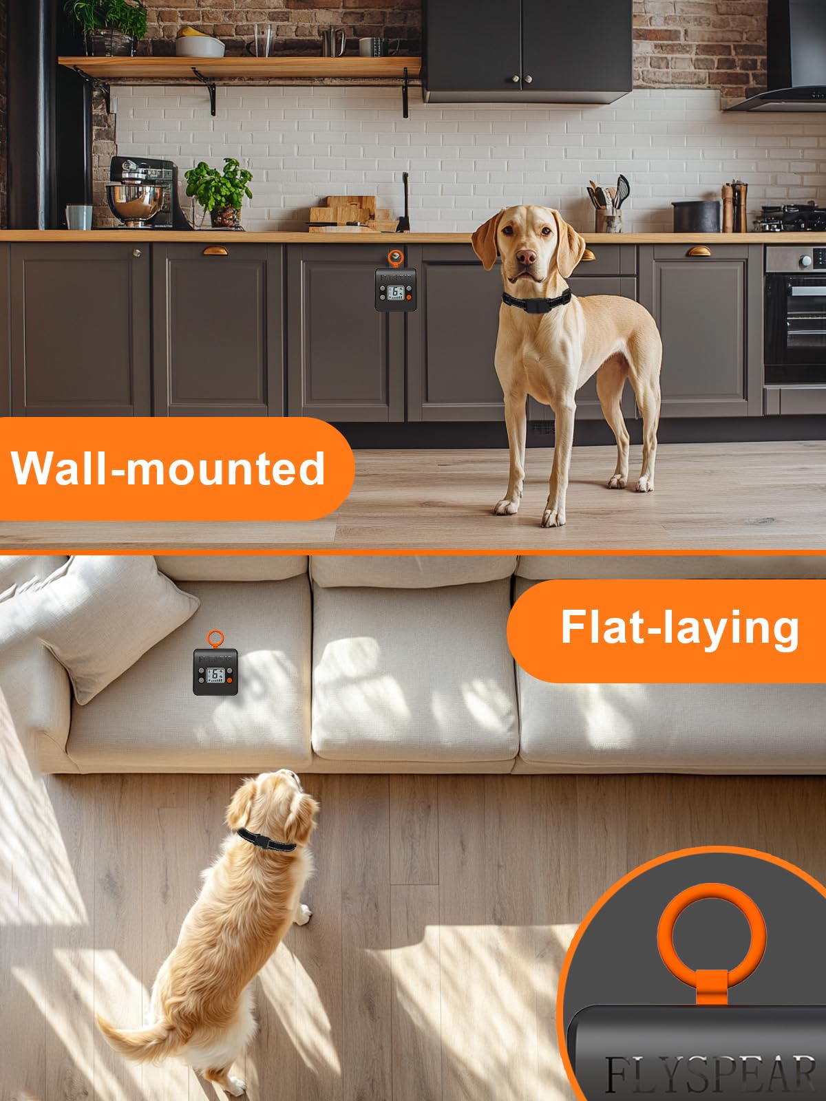 Wireless Rechargeable Indoor Pet Barrier with 6 Adjustable Range R19210