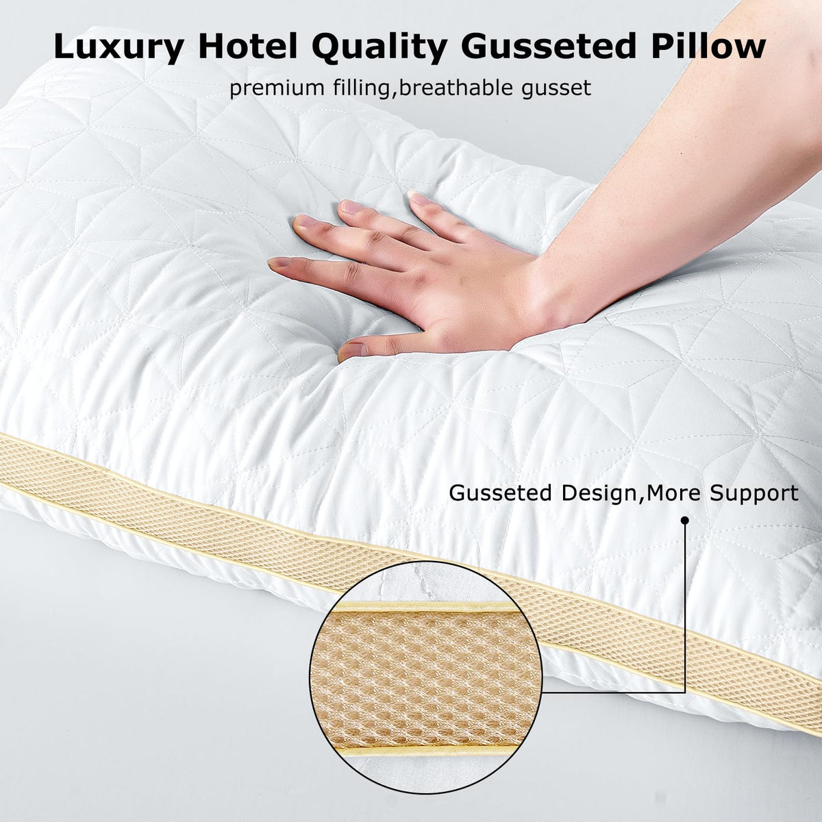 King Size Cooling Down Alternative Pillows Set of 2 Z7778