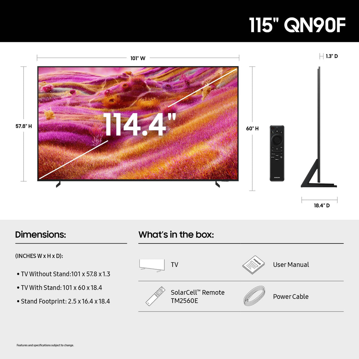 115" 4K Neo QLED Smart TV V1377