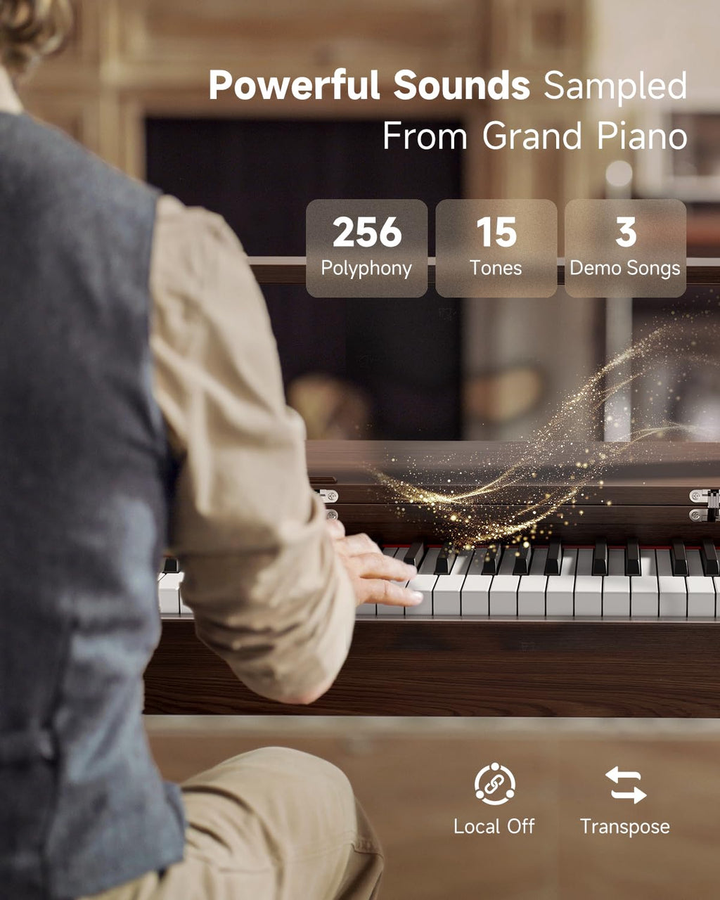 88 Key Weighted Digital Piano with Bluetooth L633121