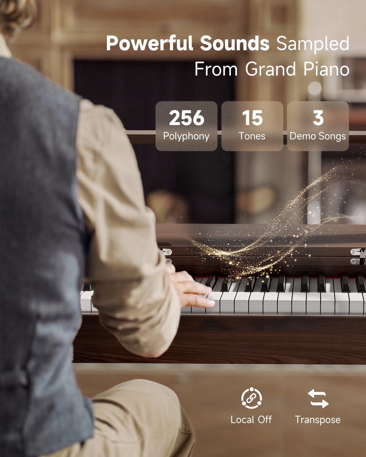88 Key Weighted Digital Piano with Bluetooth L633121