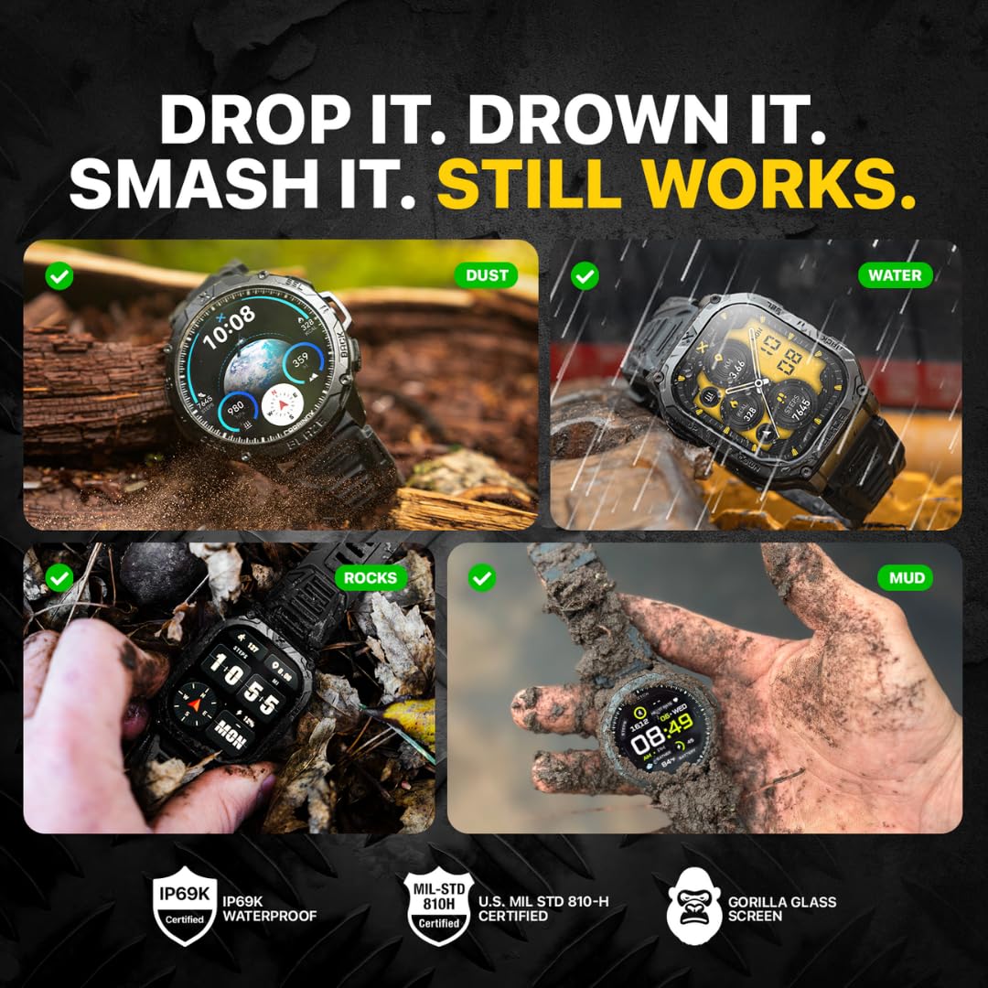 Rugged Smart Watch with GPS V72540