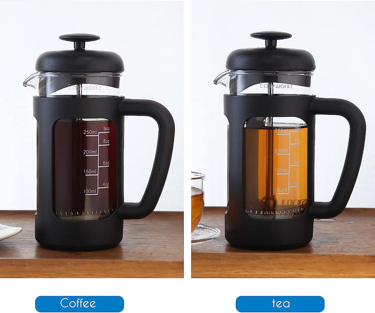 12 oz Stainless Steel French Press and Creamer Set I453966