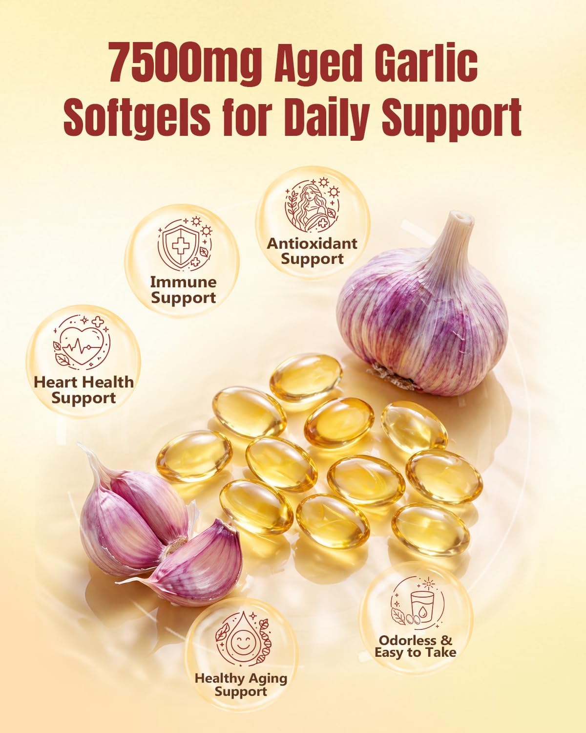 Odorless Aged Garlic Extract Softgels 300 Count G685