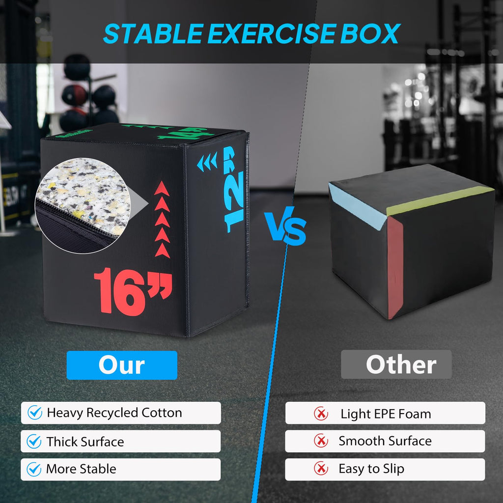 Heavy Foam Plyometric Jump Box W825